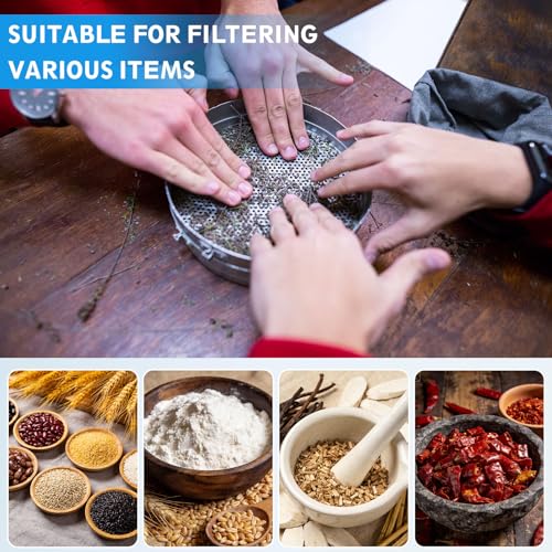 PATIKIL Lab Sieve 10 Mesh(2mm) 3.9"(10cm) Diameter Sifting Screen - size: 10 Mesh(2mm)/3.9"