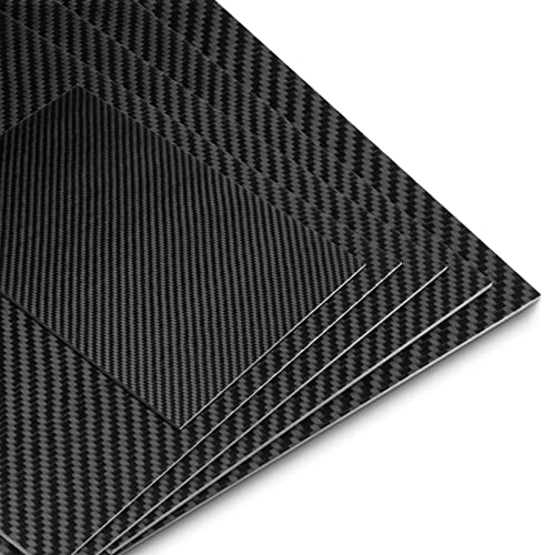 Carbon Fiber Sheets 200X300X2MM - FAKILO 100% 3K Twill Matte Carbon Fiber Plate for Handmade DIY Wallet Model Part Repair Panel - size: 200X300X2MM, style: Twill