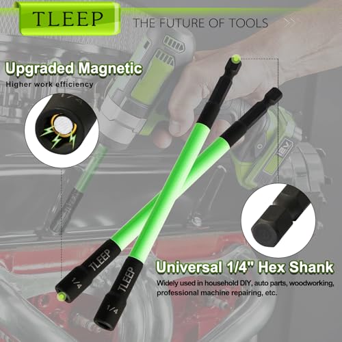 150mm 1/4" Magnetic Nut Driver Set for Impact Drill, 1/4" Hex Shank - size: F.1/4"