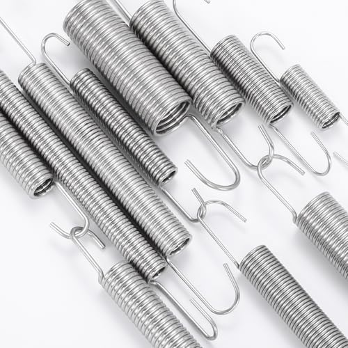 uxcell 8Pcs Stainless Steel Extension Spring w/Hook 1.5mmWD,12.5x78mm ODxL - size: 1.5mm Wire, 12.5mmx78mm(ODxL)