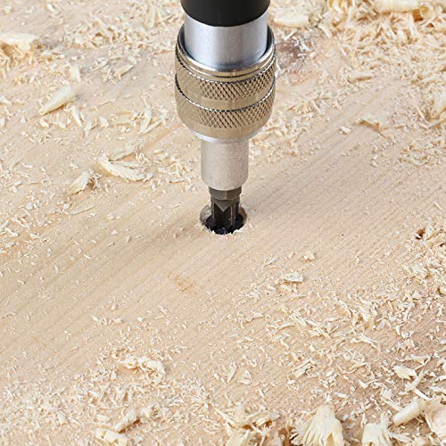Luckyway 4-Piece Countersink Drill Bit Set #6, #8, #10 for Wood