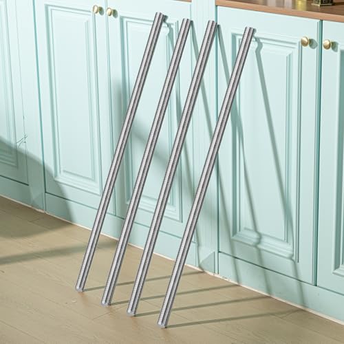 Blulu 4 Pcs 3/4"-10 Fully Threaded Rod, 36" Length - size: 3/4"-10 x 36"