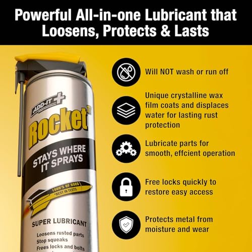 Multi-Purpose Lubricant Spray, 15.2 Fl Oz (Pack of 12) – Penetrating Oil & Anti-Corrosion Spray for Rusted Bolts, Tools, Bikes & Garden Equipment, Water-Resistant Protective Coating - size: 15 fl oz (Pack of 12)
