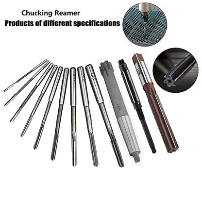 Utoolmart Hand Reamer 8mm Alloy Tool Steel H8 6 Straight Flutes 9Crsi Hand Milling Cutter Tool 1pcs - size: 8mm