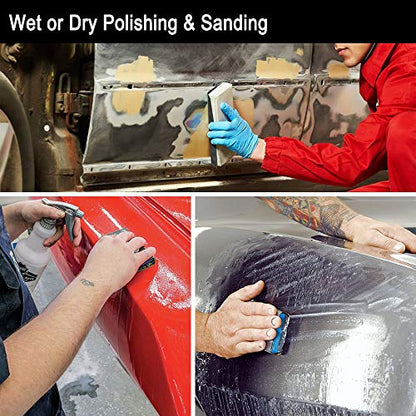 9x11 inch 5 Sheets Sandpaper, Wet or Dry 15000 High Grit Extra Fine Sand Paper, Silicon Carbide Waterproof Abrasive Pads for Automotive Sanding, Wood Turing Finishing, Metal Furniture Polishing - color: 5pcs (15000)