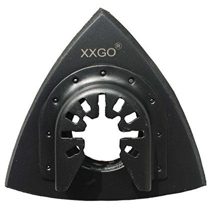 XXGO 3 Pcs 3-1/8 Inch 80mm Triangle Oscillating Multi Tool Sanding Pads - size: 3-1/8 Inch Triangle Sanding Pad - 3 Pcs