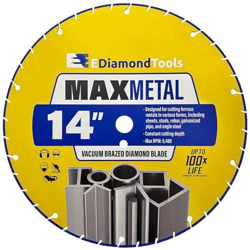 14" Diamond Saw Wheel for Metal Cutting, 1 PC - size: 14"
