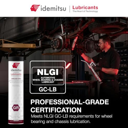 Idemitsu EP2 Red All Purpose Grease NLGI 2 – 14 oz Cartridge - size: 1 Pack