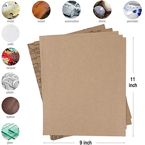 9x11 inch 5 Sheets Sandpaper, Wet or Dry 12000 High Grit Extra Fine Sand Paper, Silicon Carbide Waterproof Abrasive Pads for Automotive Sanding, Wood Turing Finishing, Metal Furniture Polishing - color: 5pcs (12000)