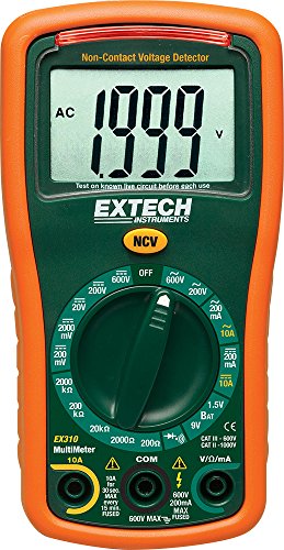 Extech EX310 Mini Digital Multimeter with NCV, 2000 Count, 9-Function - size: Manual Range Multimeter