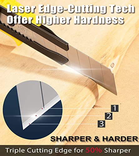 DOWELL 18mm Snap Off Blade SK5, Box Cutter Blades, 100 Pcs