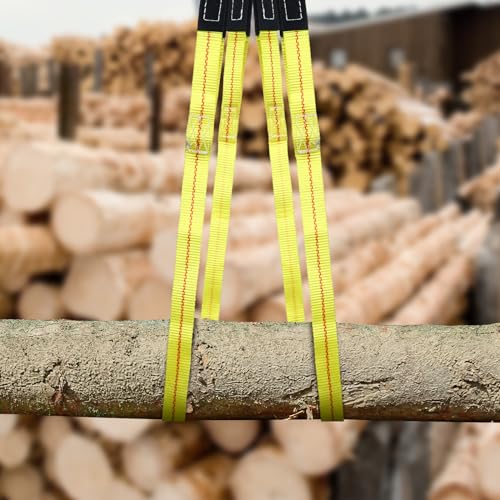 Shappy 2 Pcs 10' x 2" Lifting Sling Straps Heavy Duty Nylon Tree Saver - size: 10' X 2"