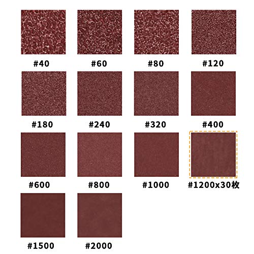 SPEEDWOX 30 Pcs Hook and Loop Triangle Sandpaper 1200 Grit 80mm 3-1/8 Inches for Oscillating Multi Tool Detail Sander Sanding Discs Triangle Sanding Pads - style: 1200 Grit