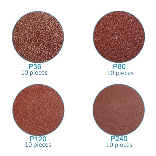 58PCS 3 Inch Quick Change Sanding Disc Set,Surface Conditioning Disc for Die Grinder Surface Prep Strip Grind Polish Burr Finish Rust Paint Removal