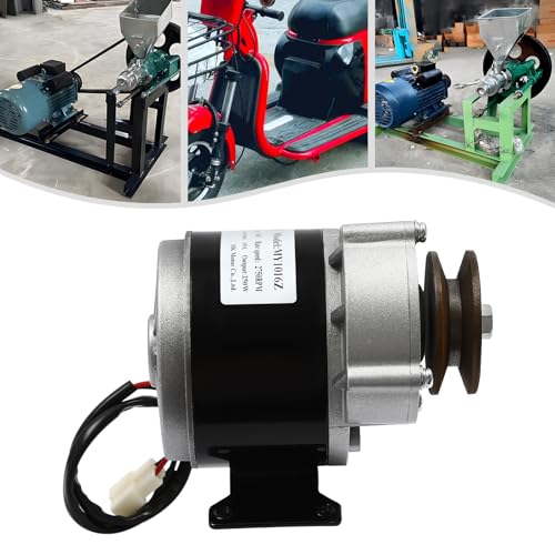 250W Gear Reduction Motor, DC 36V MY1016Z Powerful Electric Gear Motor with Belt Pulley, 2750rpm & 1N Torque for E-Bike Electric Scooter Tricycle (36V) - size: 36V