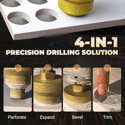 M10 Thread Diamond Core Stepped Pagoda Drill Bit(1Piece)