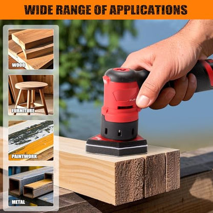 POLIWELL Triangle Sanding Sheets 50PCS 90x65mm Hook & Loop - style: 120 Girt