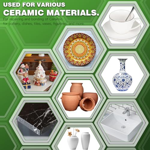 20g Ceramic Glue, Instant Ceramic Super Glue for Porcelain & Pottery - size: 20g Ceramic Glue