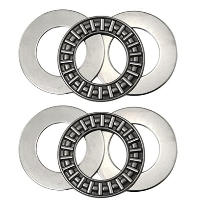 2 Sets AXK4565 Thrust Needle Roller Bearings with Washers (2 x Bearings + 4 x Washers) - size: AXK4565