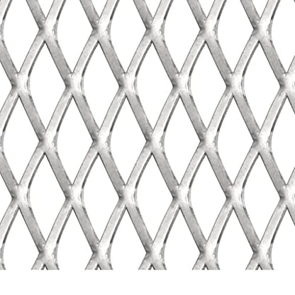 vidaXL Garden Wire Fence Stainless Steel 19.7"x19.7" 1.8"x0.8"x0.2 - size: 19.7" x 19.7"