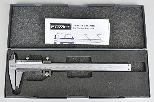 Fowler 52-058-016-0, Vernier Caliper with 0-6"/150mm Measuring Range - style: 6 inches 0.001 52-058-016-0