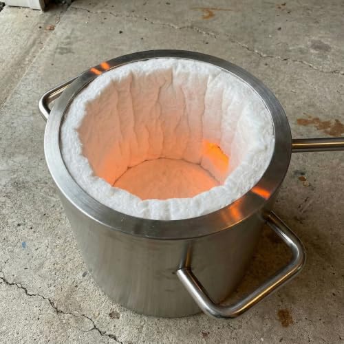 2 Pcs Ceramic Fiber Insulation Blanket 65"x24"x1.18", 2700°F Fireproof - color: 65'' x24'' x1.18'' /2 Piece