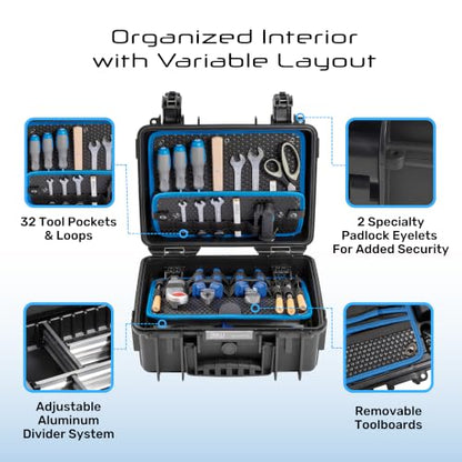 B&W INTERNATIONAL Jet 3000 outdoor tool case with loop tool board (117.16/L) - size: JET 3000 - Medium Rugged Case