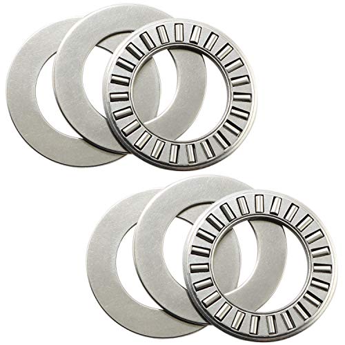 MEETOOT 6 Sets Thrust Needle Roller Bearings NTA1220+2TRA Thrust Needle Roller Bearing with Two Washers 3/4