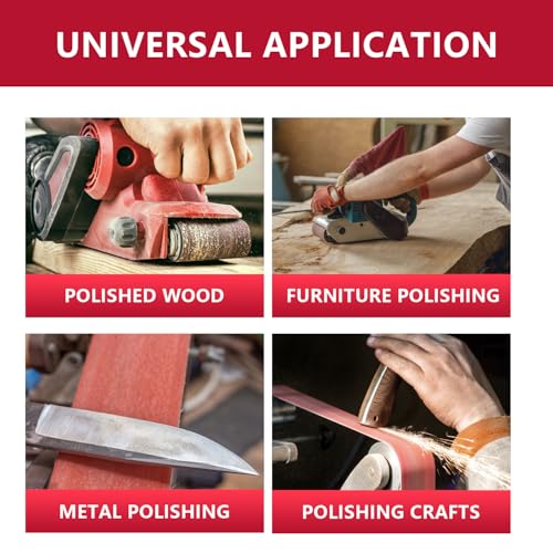 4x36 Inch Sanding Belts, 20-Pack Assortment, 5 Grits 80-320, Belt Sander Paper - size: 4x36(20pcs)