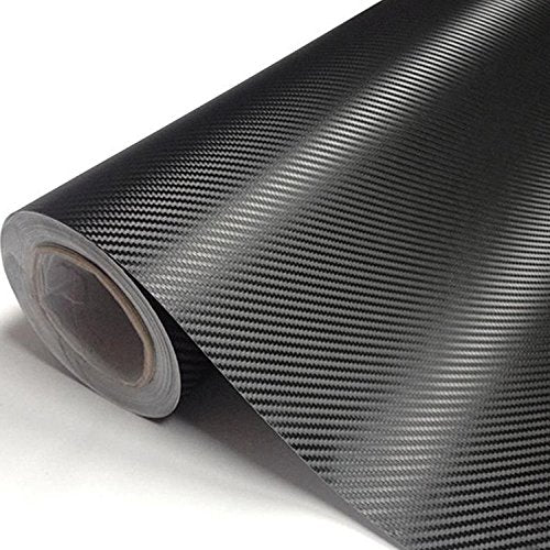 DIYAH 3D Black Carbon Fiber Film Twill Weave Vinyl Sheet Roll Wrap DIY Decals (84" X 60" / 7 FT X 5 FT) - size: 84" X 60" / 7 FT X 5 FT
