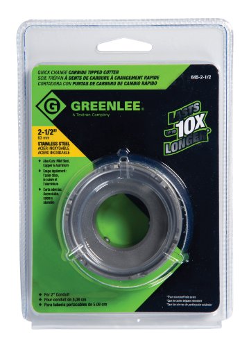 Greenlee 645-2-1/2 Hole Cutter, Stainless Steel - size: 2-1/2-Inch