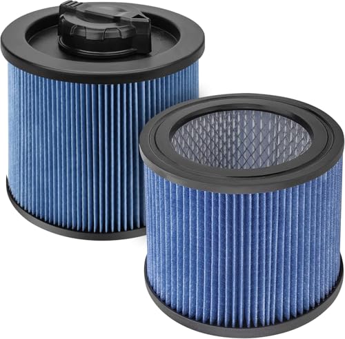2 Pack DXVC4002 Cartridge Filters for DEWALT DeWalt Wet/Dry Vac Cleaner