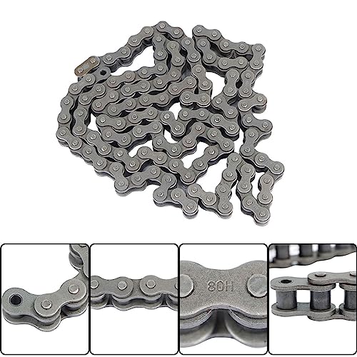 80H Heavy Duty Roller Chain 10 Feet with 1 Connecting Links 120 Links