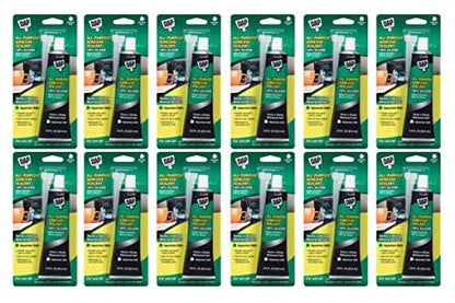Dap 00688 All-Purpose Adhesive Sealant, 100% Silicone, 2.8-Ounce Tube - 12 Pack - size: 2.8 FL OZ