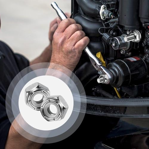 1/4"-20 Lock Nuts, 100-Pack, Premium Carbon Steel