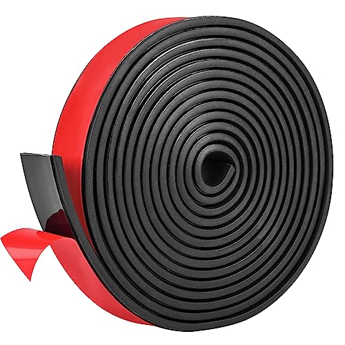 Adhesive Rubber Strips 1" Wide x 1/8" Thick x 20' Long Neoprene Rubber Sheets, Rolls & Strips with Adhesive Backing Rubber Pads Self Stick Seal Rubber Gasket Adhesive Back for Matting Padding - size: 1" Wide x 1/8" Thick x 20' Long