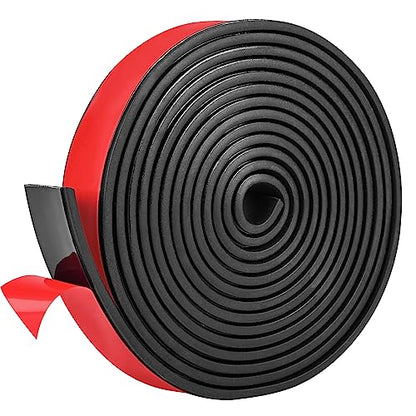 Adhesive Rubber Strips 1" Wide x 1/8" Thick x 20' Long Neoprene Rubber Sheets, Rolls & Strips with Adhesive Backing Rubber Pads Self Stick Seal Rubber Gasket Adhesive Back for Matting Padding - size: 1" Wide x 1/8" Thick x 20' Long