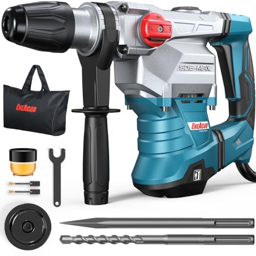 ENEACRO SDS-Max Heavy-Duty Rotary Hammer Drill, 9 Ft.lbs, 3 Functions
