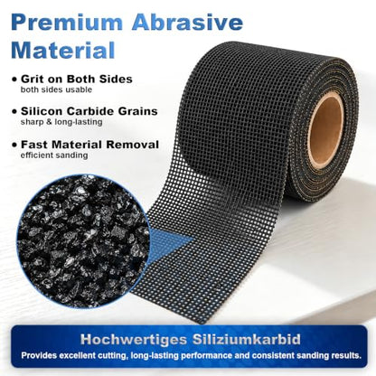 4-1/5" x 5.5 Yard 80 Grit Emery Cloth Roll for Hand and Pole Sander