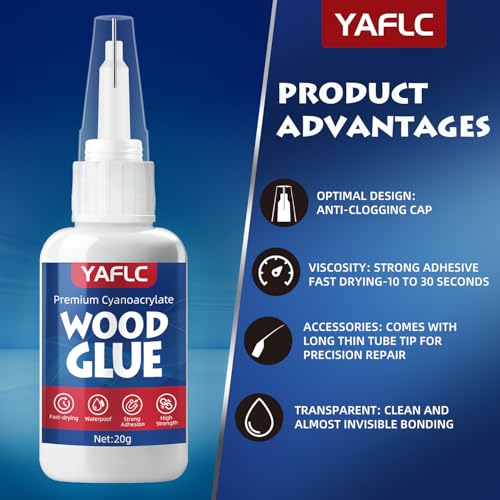 Wood Glue, Liquid Super Glue for Wood 40g - style: Wood Glue