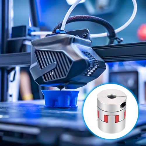 MECCANIXITY Aluminum Shaft Coupling Shaft Coupler 13mm to 13mm Flexible Spider Coupling L50mm x D40mm Coupler Jaw Spider Shaft Joint Connector for 3D Printers DIY CNC Router Milling Machine - size: 13mm to 13mm
