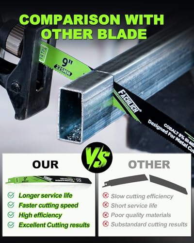 Reciprocating Saw Blades for Metal Wood 9Inch/15Inch Sabre Saw Blades 5 Pack - size: 3+2 Pack