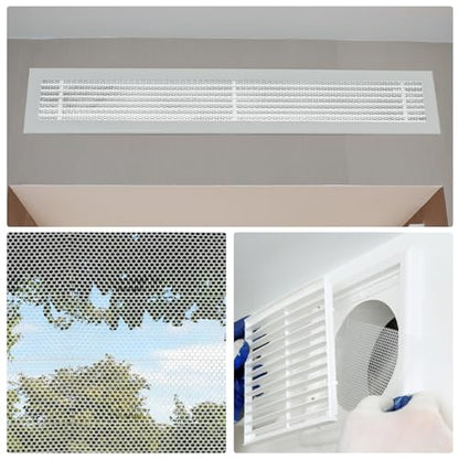 PATIKIL 9.8" L x 13" W Universal Car Grill Mesh, 7x12mm Diamond Hole Aluminum Mesh Expanded Perforated Metal Sheet for Ventilation Filtration Dryer Vent Guard Screen, Silver Tone - size: 9.8" x 13"
