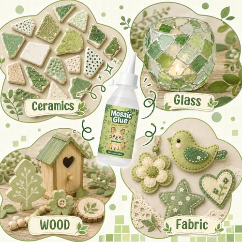 200ml Mosaic Tile Glue, Clear Durable Waterproof Fast Drying