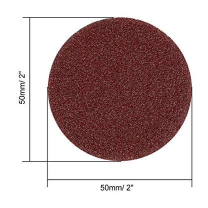uxcell 200pcs 2 Inch Hook and Loop Sanding Discs Sandpaper 60 80 120 180 240 320 400 800 1000 2000 Grits for Car Polishing