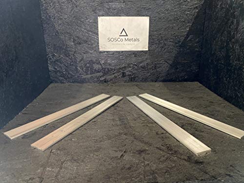 4 Pieces 3/16" X 1-1/2" ALUMINUM 6061 FLAT BAR 14" long T6511 .187" Mill Stock