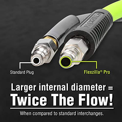 Flexzilla Pro High Flow Plug, 1/4" Body, 1/4" MNPT, 2 Pack - A53440FZ-2PK - style: Plug MNPT (2 Pack)