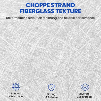 Fiberglass Mat Roll, 4 Inch x 10 Yards, 1.5 oz Chopped Strand Repair Mat - size: 4in×10yd
