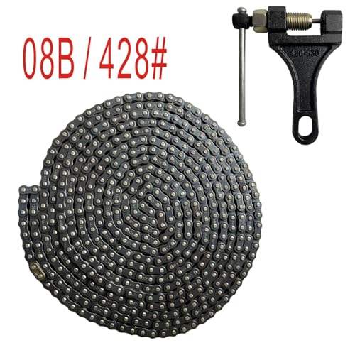 08B Roller Chain 20 Feet 480 Link with Chain Breaker