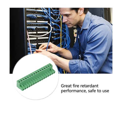 5Pcs 16 Pin 5.08mm PCB Screw Terminal Block, Pluggable Connector - size: 5pcs 16P 5.08mm